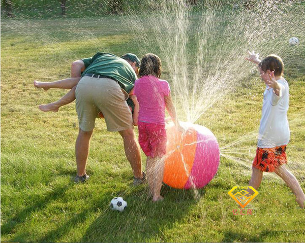 Hot European and American Style PVC Material Outdoor Summer Lawn Lawn Cute Green Children Durable Inflatable Water Jet