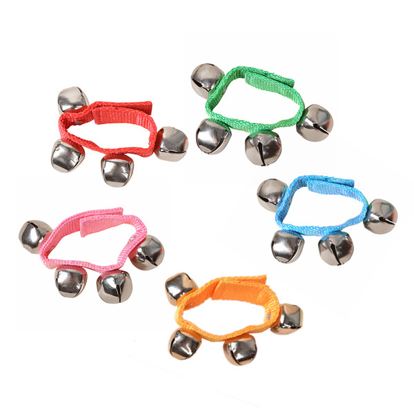 Wholesale- children's dance baby bell wrist rattles educational toys crisp tones wooden toys montessori baby toy
