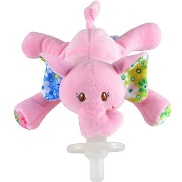 Wholesale- 0M+Baby Pacifier Plush toy cute Cartoon nipple tooth gum Mobile doll toys brinquedos juguetes bebes jouet gift cadeau
