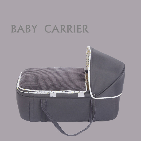 High quality Comfort soft cotton fabric Baby travel crib bed Baby basket portable cradle car newborn basket sleeping cradle bed