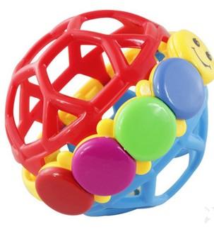 Funny bell ball grasping the ball baby toys High quality plastic colorful tactile senses movement crawling toys