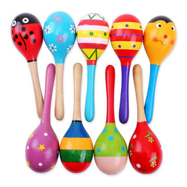 New Arrival Baby Toys Small Size Cute Wooden Rattle Toys Orff Musical Educational and Learning Kids Toys Y55