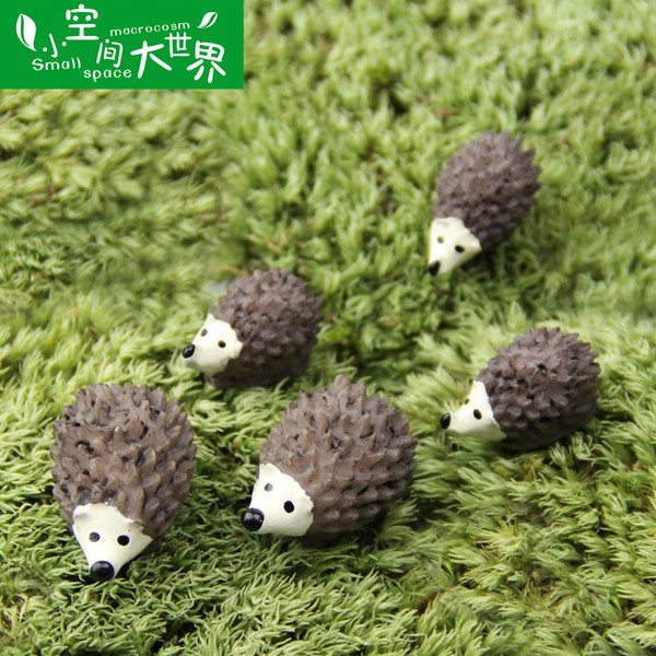 Fashion Cartoon Lovely 4cm 3D animal Children Kids Cute Toy baby Boys Girls Kindergarten early education Micro landscape for hedgehog toy