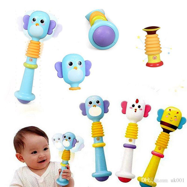 Appease Cognition Hand bells Gums Puzzle Baby Toy BB bar Parenting