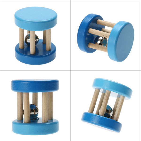 Funny Wooden Toy Baby Kid Children Intellectual Developmental Educational Wooden Toys Spiral Rattles for Babies Brinquedos