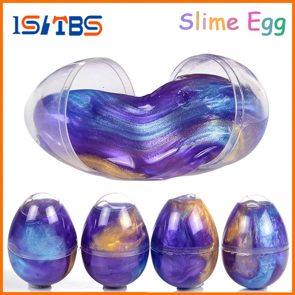 Slime Ball Crystal Fluffy Toys DIY Slimes Cloud Glue Soft Clay Anti-stress Light Plasticine Antistress Toys Kids Slime Egg