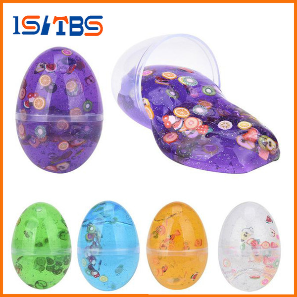 Slime Egg Colorful Soft Slime Slime Scented Stress Relief Toy Sludge Toys Plasticine Toys Kid C