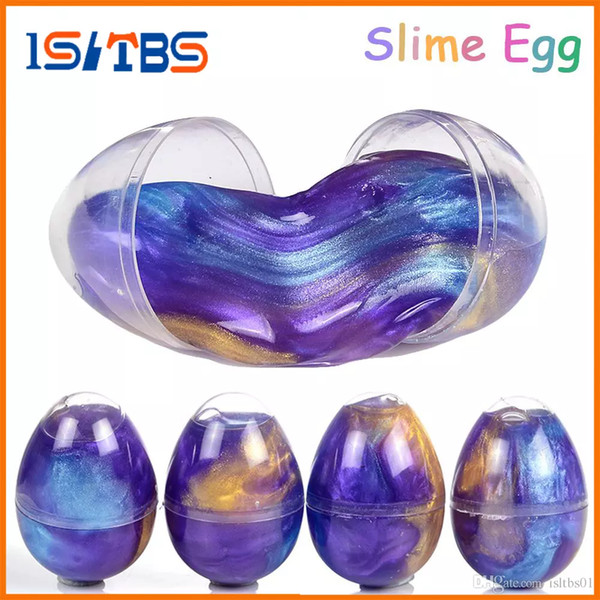 Slime Ball Crystal Fluffy Toys DIY Slimes Cloud Glue Soft Clay Anti-stress Light Plasticine Antistress Toys Kids Slime Egg