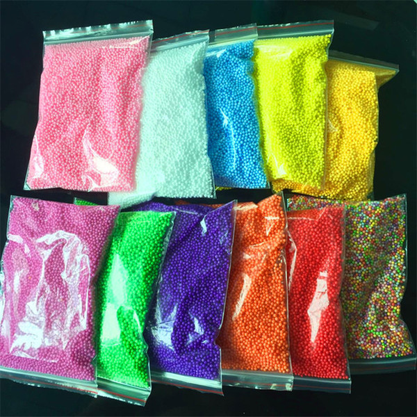 2018 Pearl Snow Mud Fluffy Slime Stress Relief Kids Toys Floam Slime Hand pinch Rubber mud 20g/bags mixed 24colours OTH880