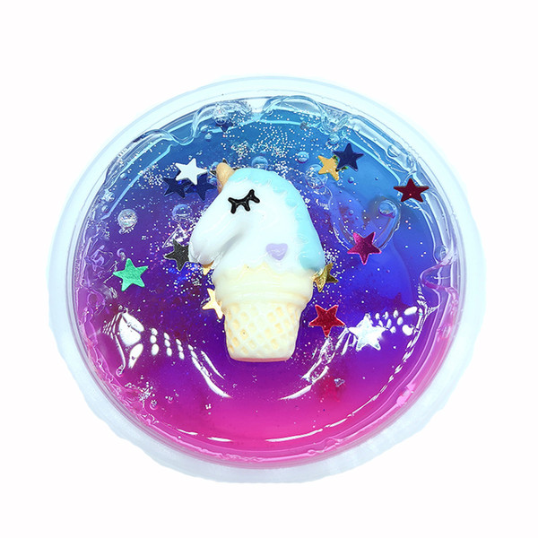 35PCS Colorful Stars Slime Crystal Mud Starry Unicorn Pearl Ball Clay DIY Antistress Toy Decompression Children's Toy Gift AIJILE