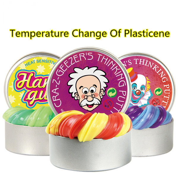 Intelligent Creative Hand Gum Temperature Change Turns Color Slime Silly Putty Light Clay Fimo Plasticine Mud Dough Toys Kids Gift