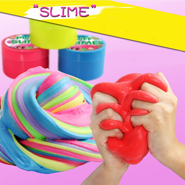 Puff Slime Plasticine DIY Cotton Mud Fluffy Scented Clay Stress Relief Decompression Vent Toys Cleaning Slime Toy OOA3865