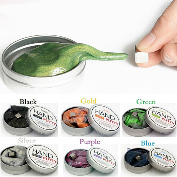 Hand putty DIY slime Playdough Magnetic Rubber Mud Strong plasticine Putty Magnetic Clay Education Toys Kids Gift 