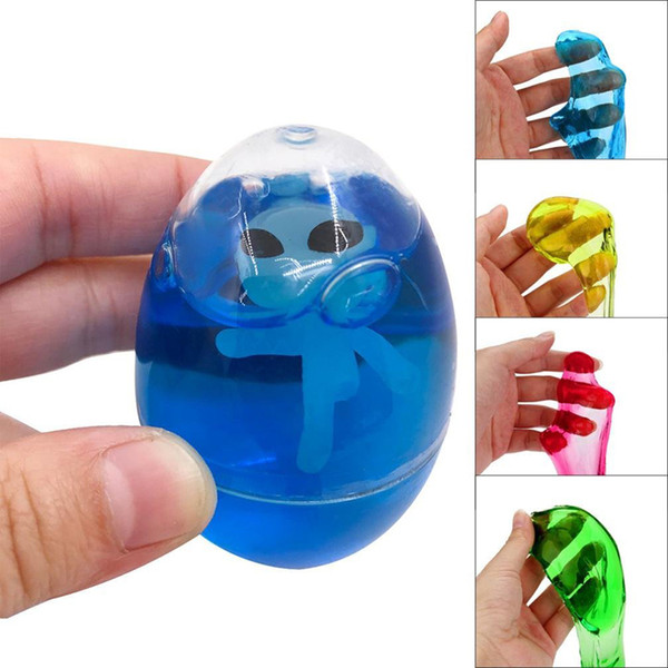 DIY Egg Crystal Slime Mud Novelty Magic Egg Tricky Toy Gudetama antistress slime eggs Fun toys For Kid or adult Gift