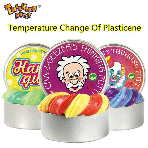 DHLIntelligent Creative Hand Gum Temperature plasticine Change Turns Color Slime Silly Putty light Clay Fimo Plasticine Mud Doh Kids Toys