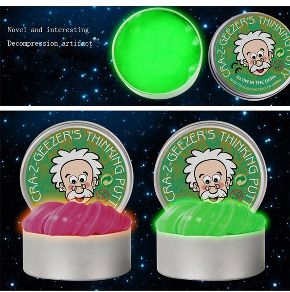 Intelligent Luminous Color Slime Kids Toys Creative Hand Gum Silly Putty Plasticine Release Clay Rubber Mud