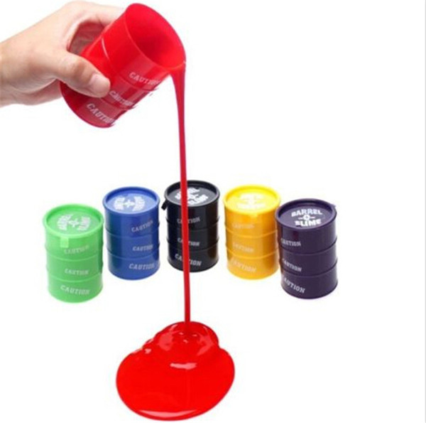 Novelty children adult toy oil drums trick paint barrel slime April fools day Halloween gag tricky toys 