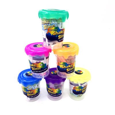 Wholesale 12 colors DIY slime Colorful Crystal mud clay can draw slime Children Educational Handgum Intelligent Funny Toys Crystal Clay Toy