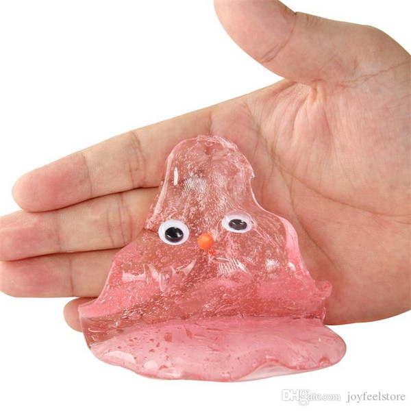 High Quality Squishy Clear Slime Toys Fluffy Kids Transparent Light Plasticine Colored Clay Hand Gum Slime Anti Stress Toys