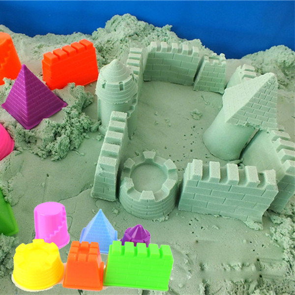 6pcs/set Castle Sand Clay Mold Portable Baby Children Kids Educational Mould Toys Building Sights Sandcastle Beach Sand Toys