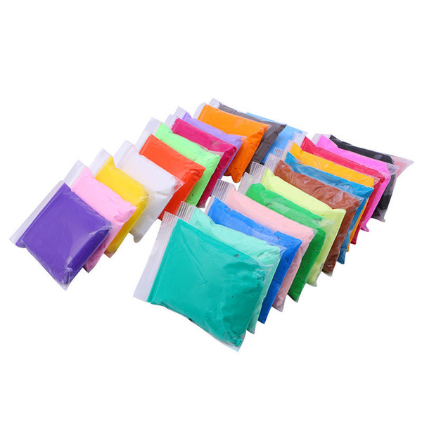 50g DIY Plasticine Malleable Fimo Polymer Modelling Soft Clay Blocks Slime Educational Toy Stress Reliever 24 Colors