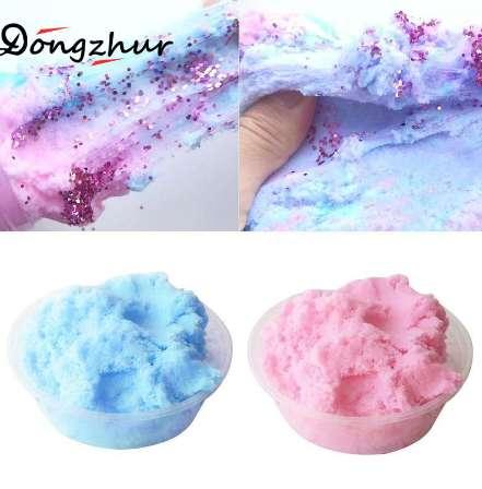 Dongzhur Color Mixing Cloud Slime Clay Squishy Scented Stress Kids Toy Sludge Cotton Mud Magic Crystal Clay Toy Plasticine 60ml