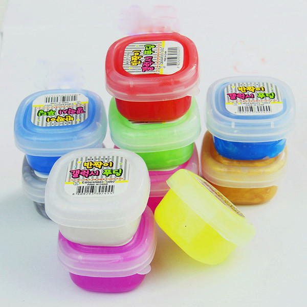 Baby Crystal Mud Crystal Clay Jelly Slime mud Plasticine Mud Playdough For Kids Christmas gift 10 colors C2896