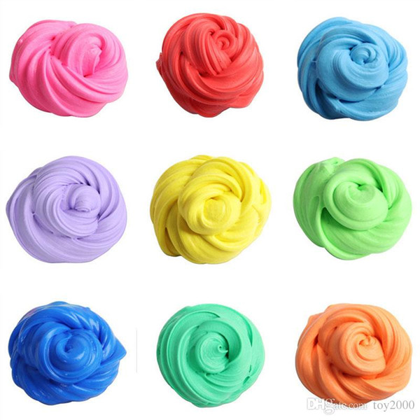 12 Colors Decompression Toy PUFF SLIME Colorful Cotton Mud DIY Plasticine Mud for Kids and Adults Anti-Stress and Relaxing YYA929