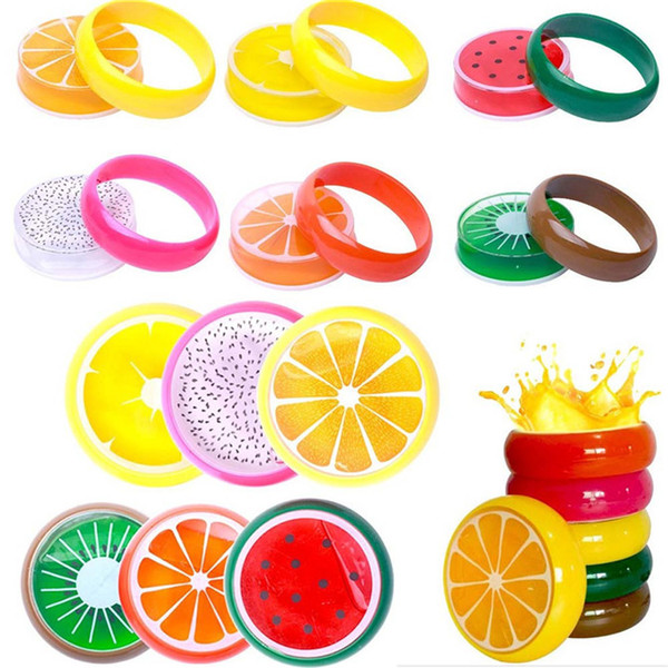 36Pcs/Set Baby Fruit Crystal Mud Crystal Clay Jelly Slime Mud 6*6cm Plasticine Mud Playdough For Kids 6 Styles