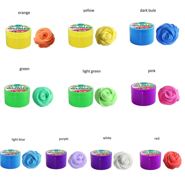 DIY Fluffy Floam Clay Toys Slime Scented Mud Toys Cotton Mud Release Clay Vent Toy Colorful For Children Latex Educational Toys