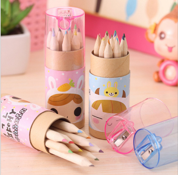 20sets/lot Constellation Girl Painting Stationary school Supplies lapis de cor 12 Colors HB Drawing Writing Wooden color Pencils