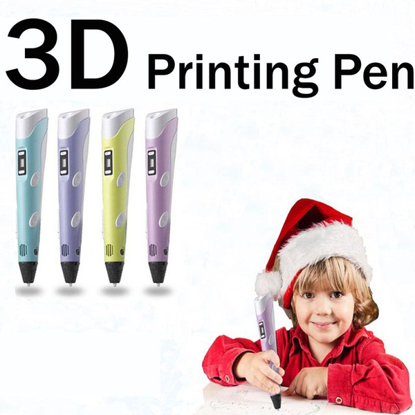 2019 3D Drawing Pen DIY 3D Printer Pen ABS Filament Arts 3D Printing Pen LCD Educational Gift For Kids Design Painting Drawing C11