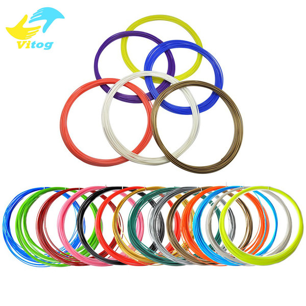 20 Colors 3D Filament ABS /PLA 1.75mm Printer Filament Materials (10M/color ,total 200M) For 3D Printing Pen 3D Printer