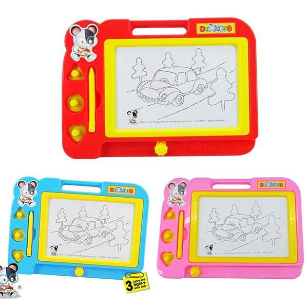 929 Plastic Magnetic Drawing Board Sketch Sketcher Pad Mat Doodle Writing Toy For Kids Children Multi Color