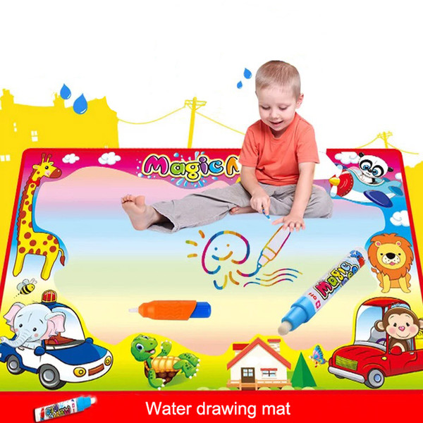 Kids Drawing Toys Board 86*57CM Water Drawing Mat With 2PCS Magic Pen Child's Coloring Painting Games