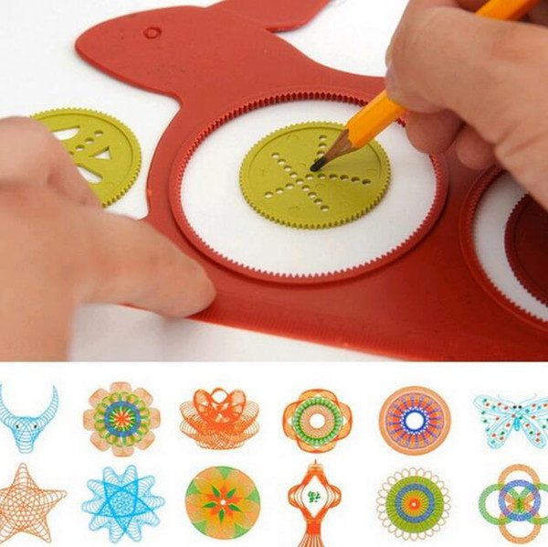 Creative Variety pattern board Painting drawing tool Versatility Geometric Sketchpad Ruler Educational Toys