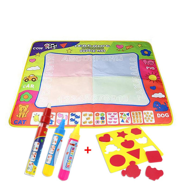 Children Aqua Doodle Drawing Toys Mat Magic Pen Educational Toy 1 Mat + 2 Pen+EVA seal For children's Toys Mat Magic 80*60cm 46*29cm 88*58cm