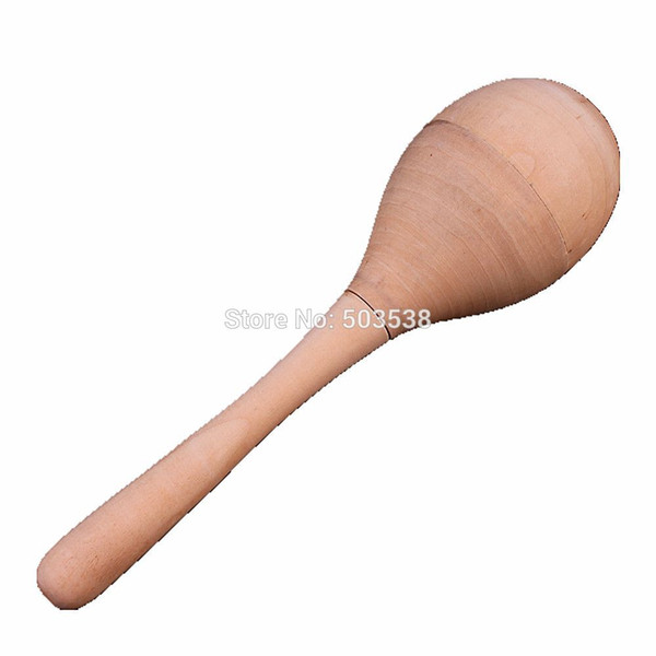 Wholesale- 4PCS/LOT.BIG Paint your own maracas,New baby gift,Baby rattle,Unfinished wood toy,kids toys,educational toys,19.5x5.5cm wholesal