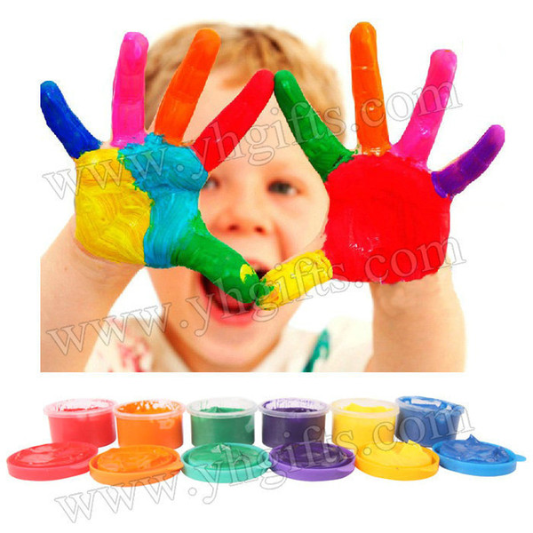 6PCS/LOT,30ml 6 color finger painting,Learning & Education toy.Drawing Toys,Finger art,Create your own hobby,Kindergarten crafts