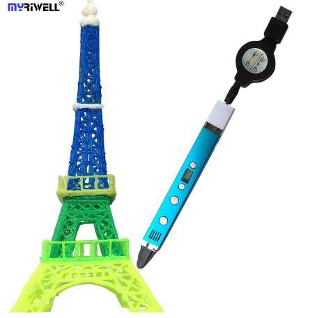 New myriwell RP-100C 3d printer pen Drawing 3D Pen Original Myriwell 3D Printing pens for kids birthday present Useful gifts