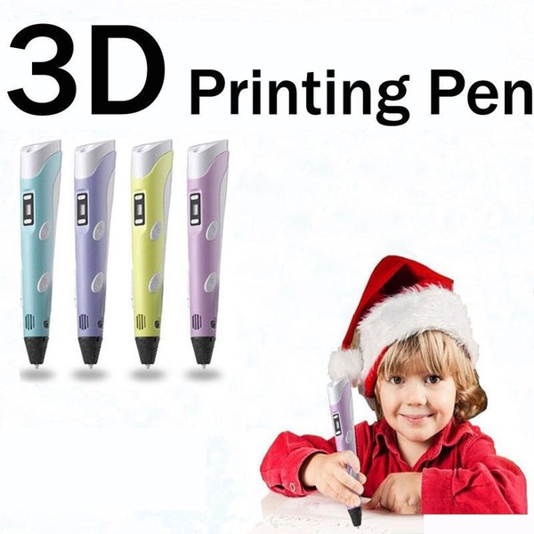 Hot 3D Drawing Pen DIY 3D Printer Pen ABS Filament 1.75mm Arts 3D Printing Pen LCD Educational Gift Kids Design Painting Drawing K293