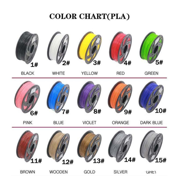 Hot sale PLA Filament 30 different colors 5M/Color all 3D Pen Filament 3D Printer SGS Approval Material For 3D Printing Pen C12