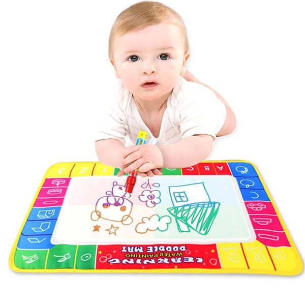 Size 29x19cm Baby Kids Learning Water Drawing Coloring Painting Writing Mat Board with Magic Pen Doodle Mat Gift