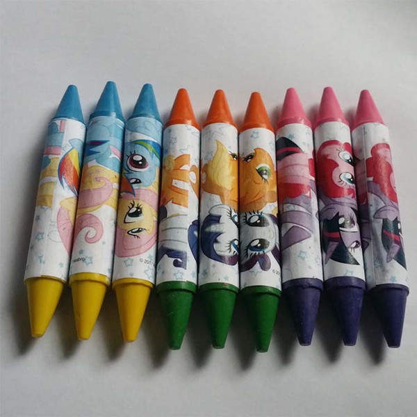 Two-headed two-color crayon is more environmentally friendly and non-toxic than European and American test quality good color bright color l