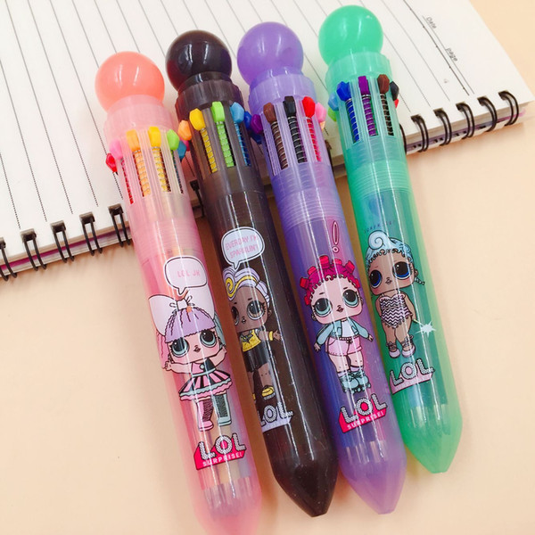 new cartoon doll Ball-point Pen Ball Pen for Kids Gift Student Awards Supplies 