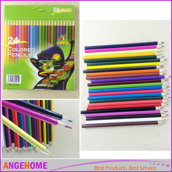 12Pcs 24Pcs Drawing Pencils DIY Painting Sketches Colored Pencil for Kid School Graffiti Drawing Painting Secret Garde Pencil