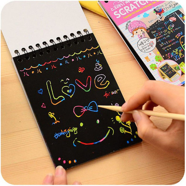 Hot 14*10cm Baby Painting Book Kids Coating Drawing Cartoon Book DIY Graffiti Book Educational Baby Toys