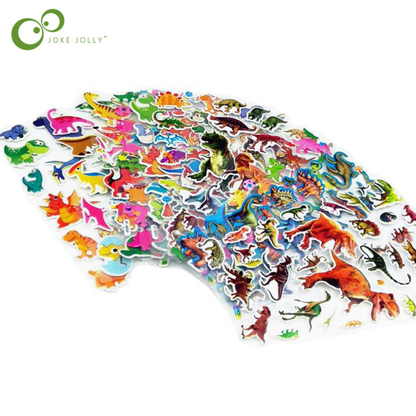 lassic Toys Sticker 20 sheets/lot Cartoon Dinosaur Stickers for Boy Kids Jurassic Dinosaur Sticker Early Learning Educational Toys for Ch...