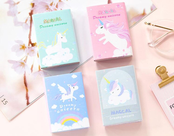 Unicorn Memo Pad Cute Cartoon Sticky Notes For Kids Notebook Diy Scrapbooking Baby Cute Creative Notebook Decorations