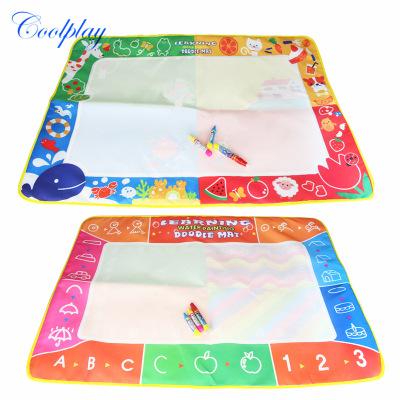 2018 New Children Enlightenment Educational Toys 100*70CM Large Magic Four-color Drawing Water Canvas Drawing Paper Watreproof Repeated Use